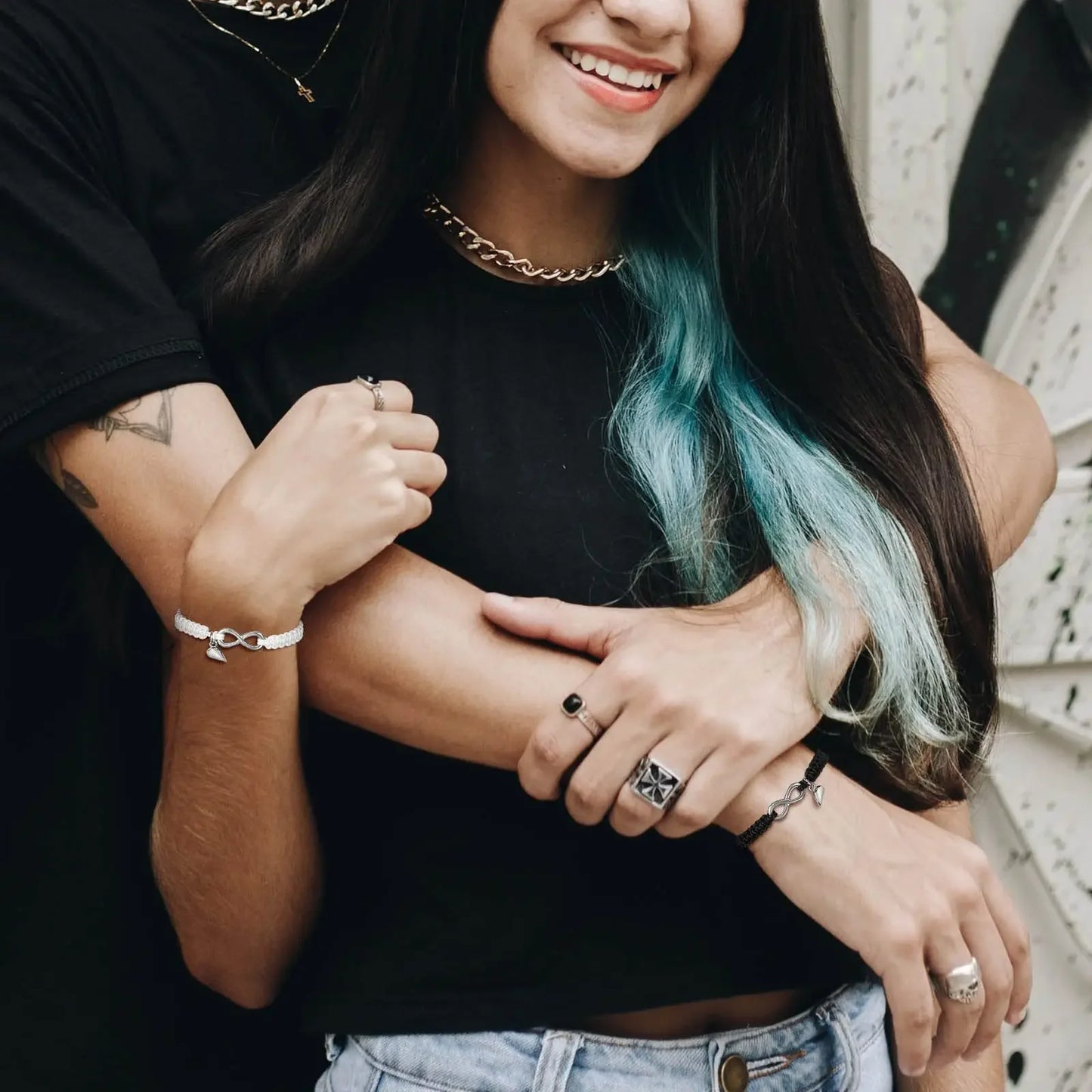 Magnetic Heart Couple Bracelet