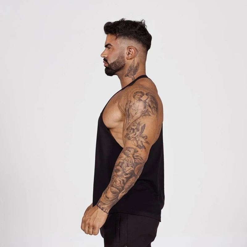 Men’s Motivational Sleeveless Muscle Tank for Gym Training