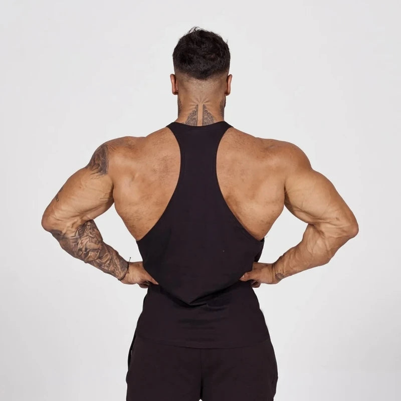 Men’s Motivational Sleeveless Muscle Tank for Gym Training
